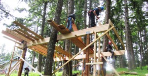 building the Deer Haven Farms treehouse